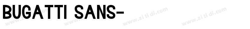 bugatti sans字体转换